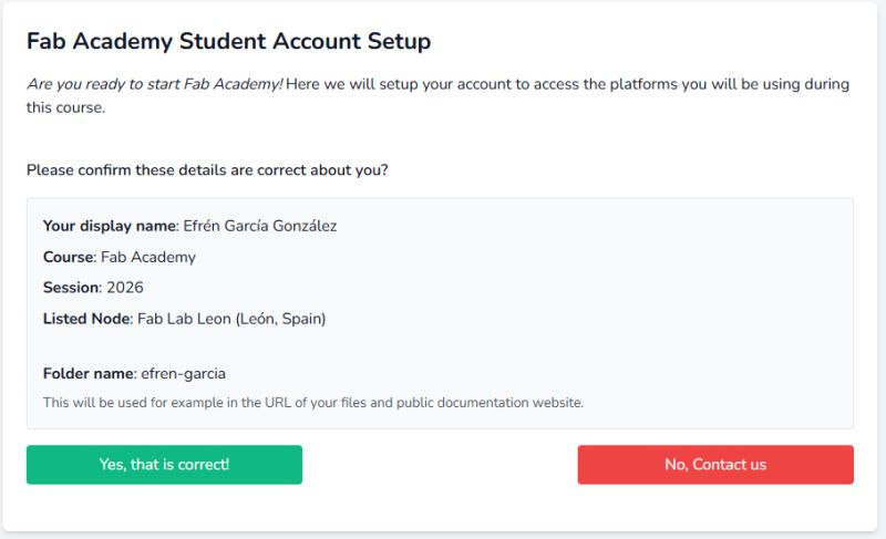 Creacion de la cuenta